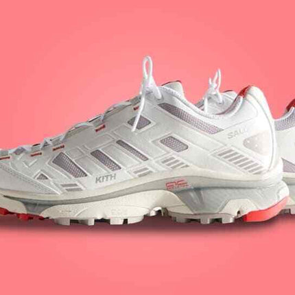 L47771800 KITH Salomon XT-4K Bright White Ashes of Roses Fiery Red (Men's)