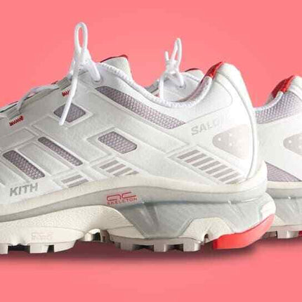 L47771800 KITH Salomon XT-4K Bright White Ashes of Roses Fiery Red (Men's)