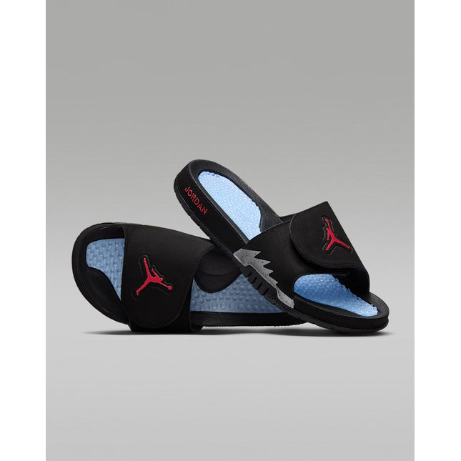 555501-061 Nike Jordan Hydro 5 Retro Slide Black Silver Fire Red (Men's)