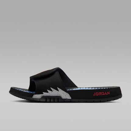 555501-061 Nike Jordan Hydro 5 Retro Slide Black Silver Fire Red (Men's)