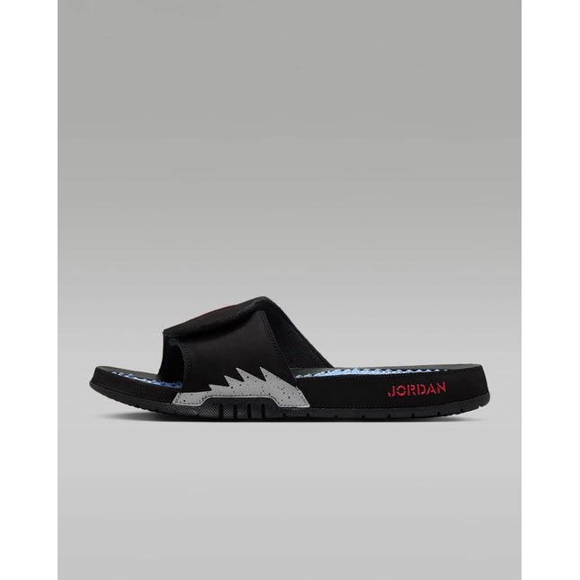 555501-061 Nike Jordan Hydro 5 Retro Slide Black Silver Fire Red (Men's)
