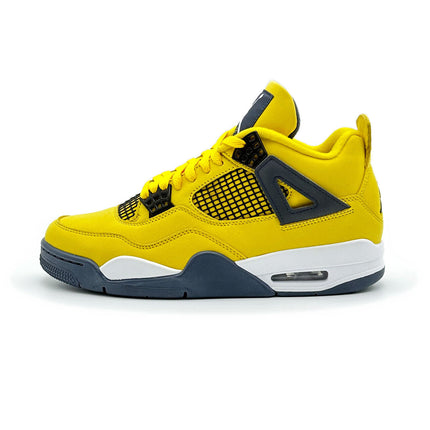 CT8527-700 Nike Air Jordan 4 Retro Lightning Thunder Tour Yellow Grey (Men's)