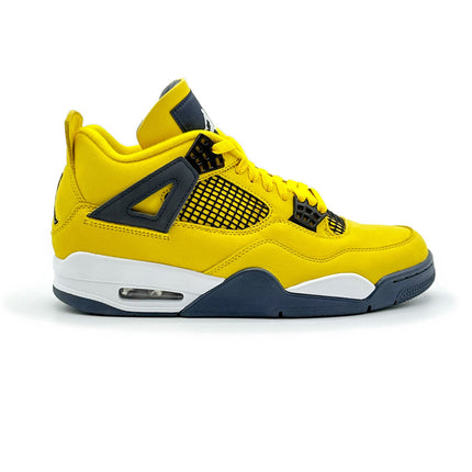 CT8527-700 Nike Air Jordan 4 Retro Lightning Thunder Tour Yellow Grey (Men's)
