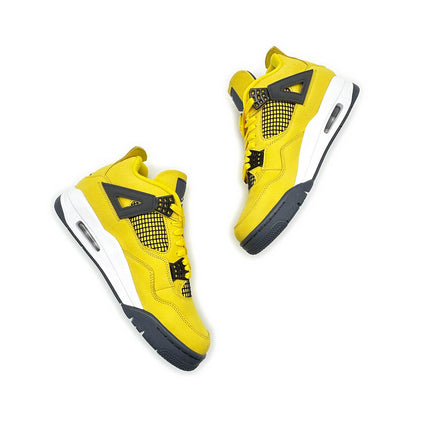 CT8527-700 Nike Air Jordan 4 Retro Lightning Thunder Tour Yellow Grey (Men's)