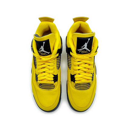 CT8527-700 Nike Air Jordan 4 Retro Lightning Thunder Tour Yellow Grey (Men's)