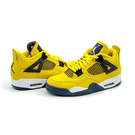 CT8527-700 Nike Air Jordan 4 Retro Lightning Thunder Tour Yellow Grey (Men's)