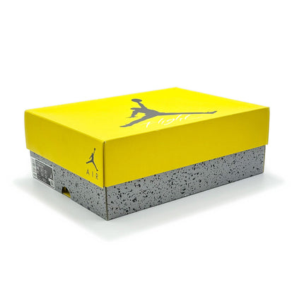 CT8527-700 Nike Air Jordan 4 Retro Lightning Thunder Tour Yellow Grey (Men's)