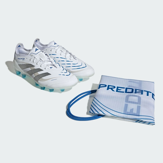 JP9809 adidas Predator Elite HG AG Cloud White Silver Metallic Bright (Men's)
