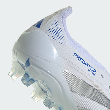 ID8965 adidas Predator Elite Fold Over Tongue FG Cloud White Silver (Men's)