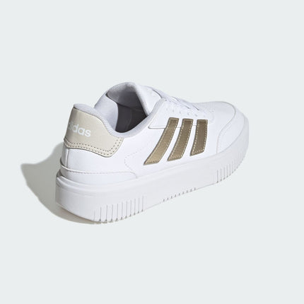 JI2203 adidas Courtblock Cloud White Cyber Metallic Orbit Grey (Women's)