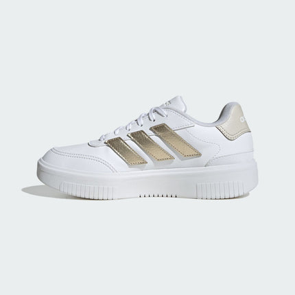 JI2203 adidas Courtblock Cloud White Cyber Metallic Orbit Grey (Women's)