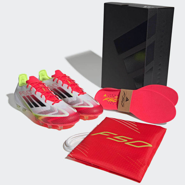 IE1265 adidas F50 Elite AG Cloud White Core Black Solar Yellow (Men's)