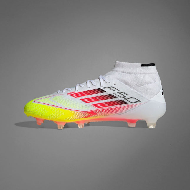 IE1457 adidas F50 Elite Mid FG Cloud White Lucid Red Solar Yellow (Women's)