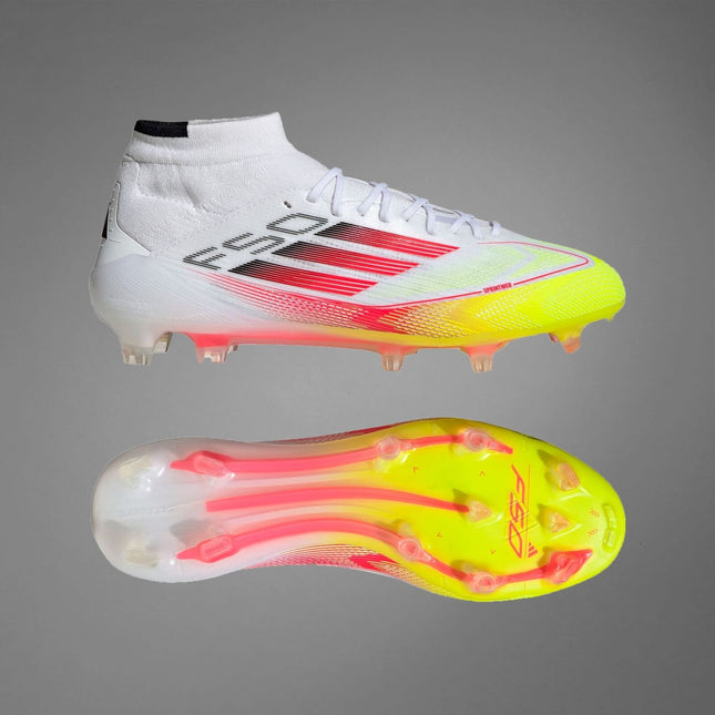 IE1457 adidas F50 Elite Mid FG Cloud White Lucid Red Solar Yellow (Women's)