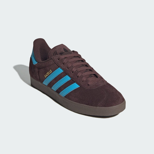 JH5392 adidas Originals Gazelle Shadow Brown Sky Rush Cloud White (Men's)