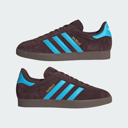 JH5392 adidas Originals Gazelle Shadow Brown Sky Rush Cloud White (Men's)