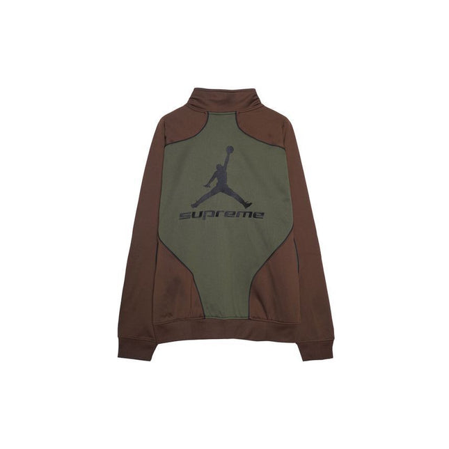 Supreme Jordan Tricot Track Jacket Brown