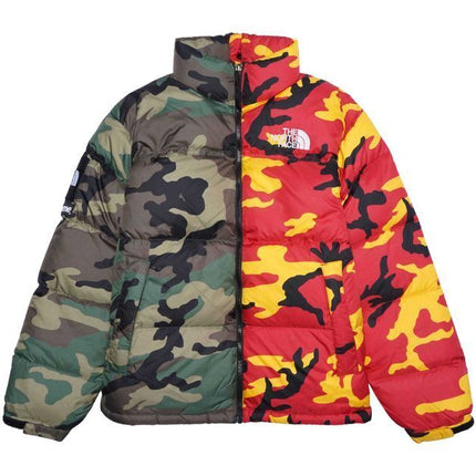 Supreme The North Face Split Nuptse Jacket Camo