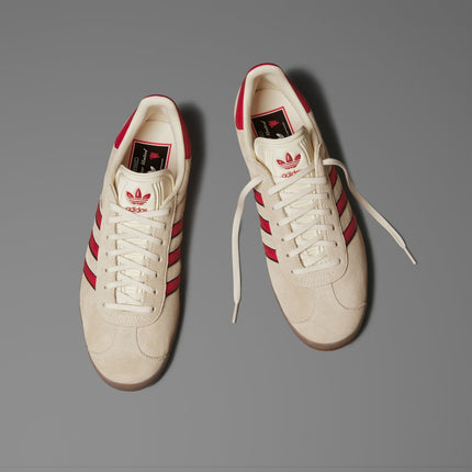 JS3040 Manchester United adidas Originals Gazelle Terrace Cream White Red (Men's