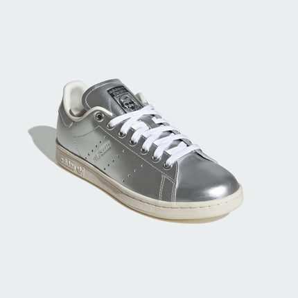 JI2930 adidas Originals Stan Smith Silver Metallic Core Black (Women's)