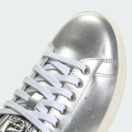 JI2930 adidas Originals Stan Smith Silver Metallic Core Black (Women's)