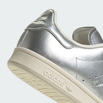 JI2930 adidas Originals Stan Smith Silver Metallic Core Black (Women's)
