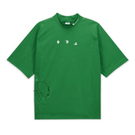 Nike Off-White Short Sleeve Top Green