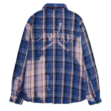 FQ5453-498/FQ5454-498 Nike JORDAN Awake NY Flannel Shirt Blue Pink