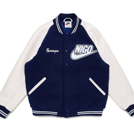 XX28JK004/FV5670-492 NIGO Nike NRG Varsity Jacket  Navy�iNIGO�j
