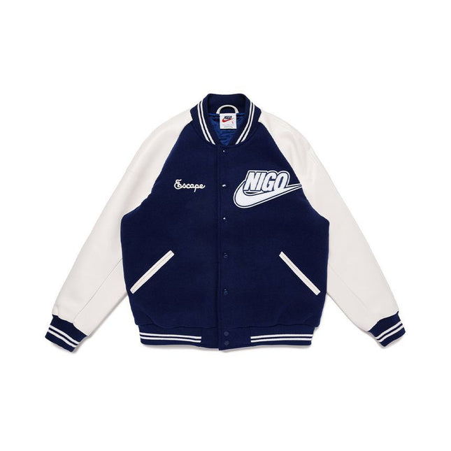 XX28JK004/FV5670-492 NIGO Nike NRG Varsity Jacket  Navy�iNIGO�j