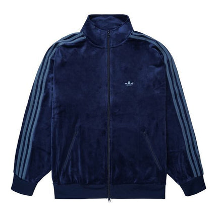 adidas Beckenbauer Velor Track Jacket Night Indigo
