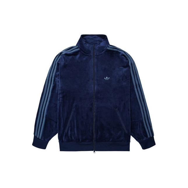 adidas Beckenbauer Velor Track Jacket Night Indigo