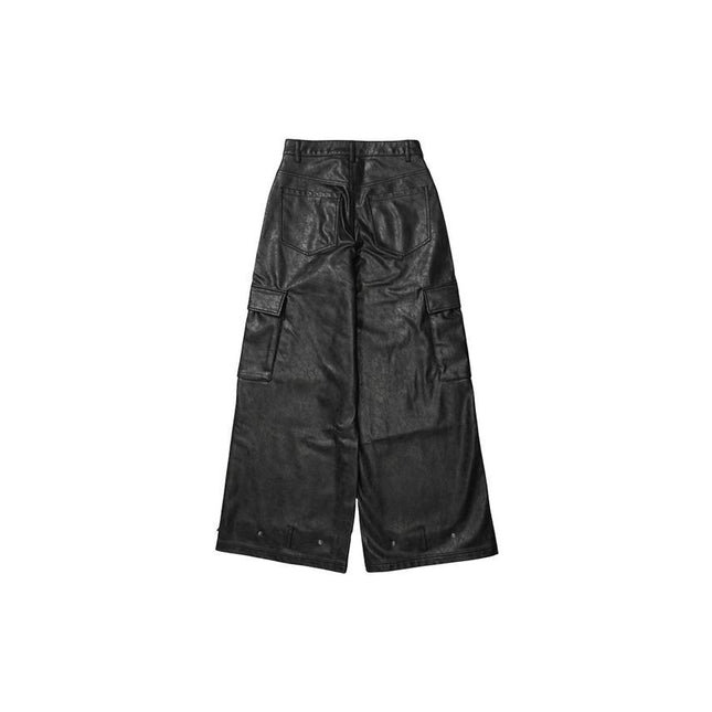 adidas Adilenium Season 3 Vintage Faux Leather Pants Black
