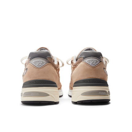 U991BE2 New Balance 991V2 Cuban Sand Harbor Mist Silver (Men's)