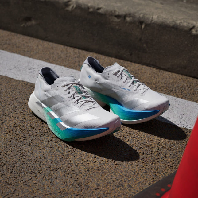 JR6354 adidas Adizero Adios Pro 4 Crystal White Matte Silver Glory (Women's)