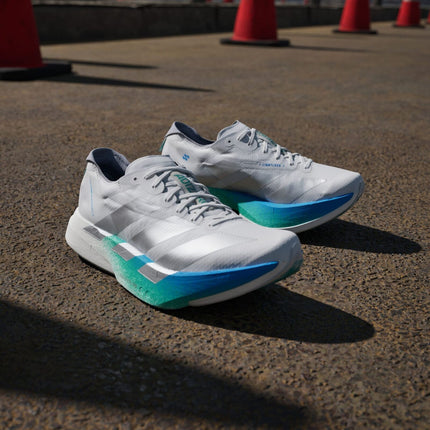 JR6354 adidas Adizero Adios Pro 4 Crystal White Matte Silver Glory (Women's)