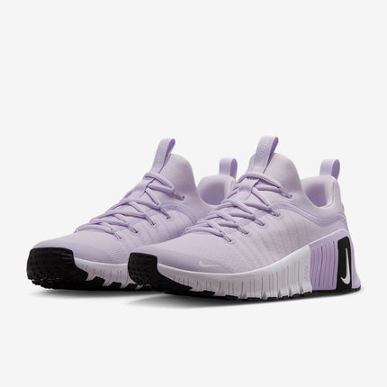 FJ7126-500 Nike Free Metcon 6 Barely Grape Lilac Bloom Black White (Women's)