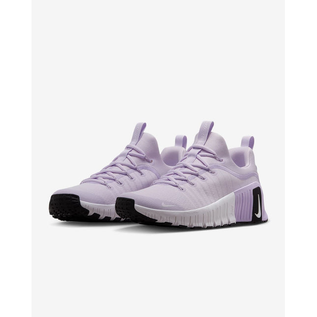 FJ7126-500 Nike Free Metcon 6 Barely Grape Lilac Bloom Black White (Women's)