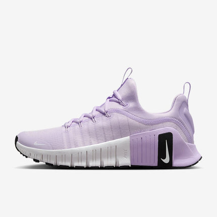 FJ7126-500 Nike Free Metcon 6 Barely Grape Lilac Bloom Black White (Women's)