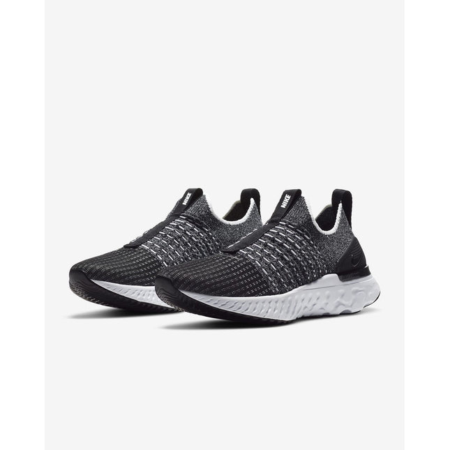 CJ0280-002 Nike React Phantom Run Flyknit 2 Black White (Women's)