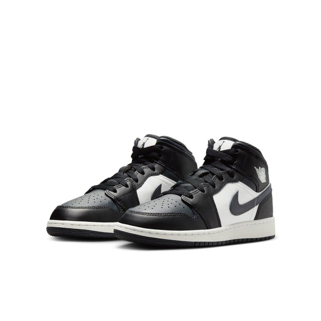 DQ8423-010 NIKE AIR JORDAN 1 MID GS BLACK OFF NOIR-SUMMIT WHITE