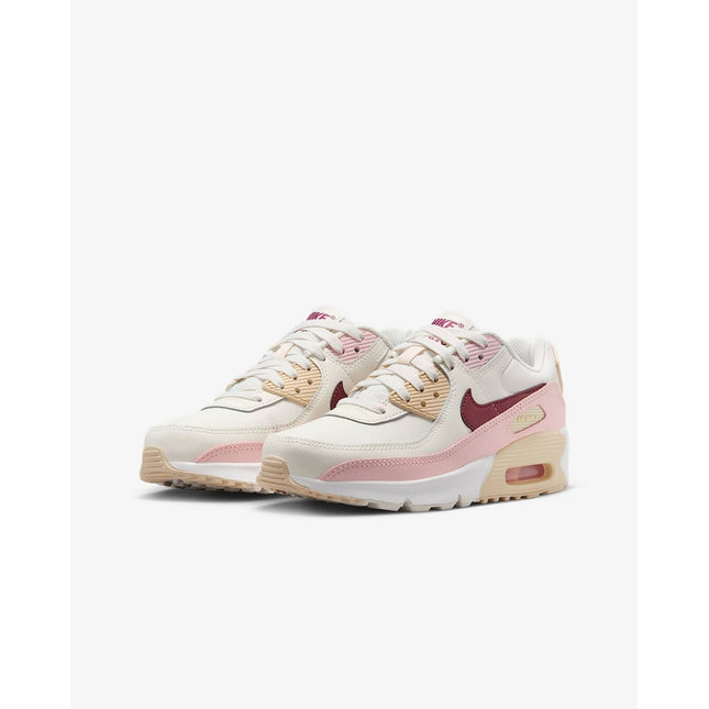 HF6358-006 Nike GS Air Max 90 Phantom Echo Pink Sail Dark Team Red