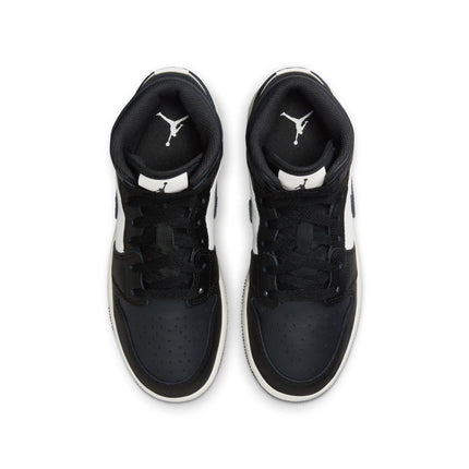 DQ8423-010 NIKE AIR JORDAN 1 MID GS BLACK OFF NOIR-SUMMIT WHITE