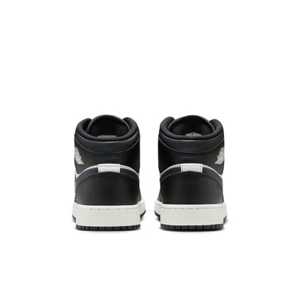 DQ8423-010 NIKE AIR JORDAN 1 MID GS BLACK OFF NOIR-SUMMIT WHITE