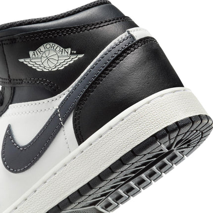 DQ8423-010 NIKE AIR JORDAN 1 MID GS BLACK OFF NOIR-SUMMIT WHITE