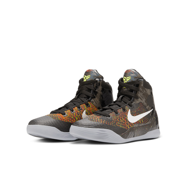 HJ9446-001 Nike GS Kobe 9 Elite Protro Black and Metallic Silver