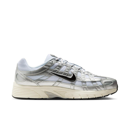 CD6404-105 NIKE P-6000 WHITE/BLACK-METALLIC SILVER-FLT SILVER (Men's)