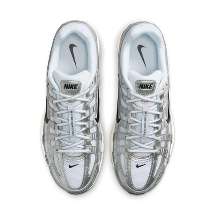 CD6404-105 NIKE P-6000 WHITE/BLACK-METALLIC SILVER-FLT SILVER (Men's)