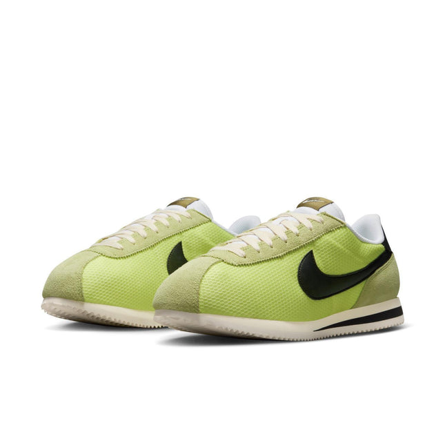 IB8135-736 NIKE CORTEZ TXT LT LEMON TWIST/BLACK-COCONUT MILK-WHITE (Men's)