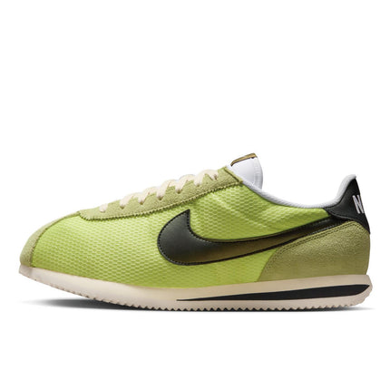IB8135-736 NIKE CORTEZ TXT LT LEMON TWIST/BLACK-COCONUT MILK-WHITE (Men's)